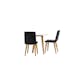 Matgrupp Venture Home Leonora Ø65 cm med 2 st Today stolar