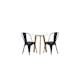 Matgrupp Venture Home Leonora Ø65 cm med 2 st Tempe stolar