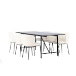 Matgrupp Venture Home Astrid med 6 Edina Stolar