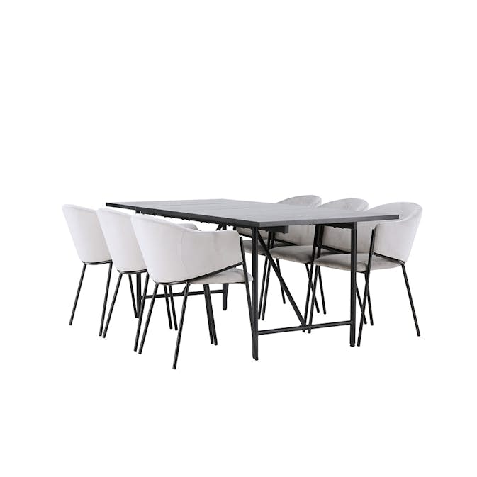 Matgrupp Venture Home Astrid med 6 Evelina Stolar