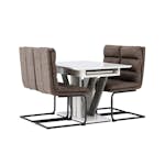 Matgrupp Venture Home Disa med 4 Zizo Stolar