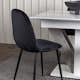 Matgrupp Venture Home Disa med 4 Polar Sammet Stolar