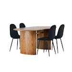 Matgrupp Venture Home Isolde med 4 Polar Stolar
