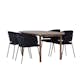 Matgrupp Venture Home Andy Ø120 cm med 4st Selma Matstolar