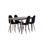 Matgrupp Venture Home Andy Ø120 cm med 4st Polar Matstolar