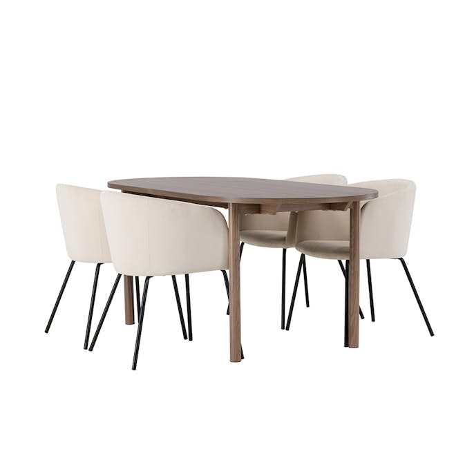 Matgrupp Venture Home Andy med 4 Berit Stolar