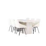 Matgrupp Venture Home Olga med 6 Rosie Stolar