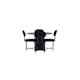 Matgrupp Venture Home Bootcut Ø110 cm med 4 st Stella stolar