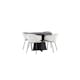 Matgrupp Venture Home Bootcut Ø110 cm med 4 st Evelina stolar