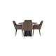 Matgrupp Venture Home Olivia Ø110 cm med 4 st Tomorrow stolar