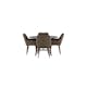 Matgrupp Venture Home Kaseidon Ø100 cm med 4 st Tomorrow stolar
