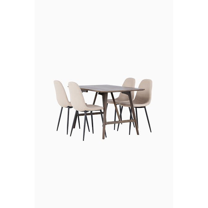 Matgrupp Venture Home Kaseidon med 4 st Polar stolar