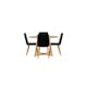 Matgrupp Venture Home Yakidon Ø120 cm med 4 st Today stolar