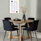 Matgrupp Venture Home Yakidon Ø120 cm med 4 st Night stolar