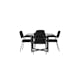 Matgrupp Venture Home Durango Ø120 cm med 4 st Yesterday stolar