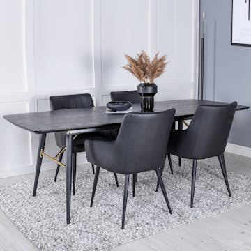 Matgrupp Venture Home Gold med 4st Comfort Stolar