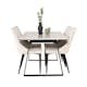 Matgrupp Venture Home Estelle med 4st Leone Stolar