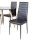 Matgrupp Venture Home Plaza Ø100 cm med 4st Slim Matstolar