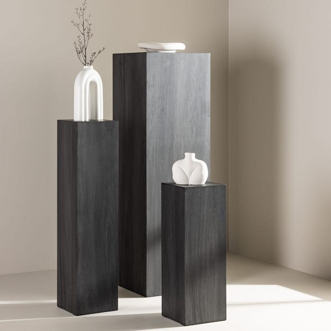 Piedestal Vind Ramsvik Grupp Svarta Sidobord