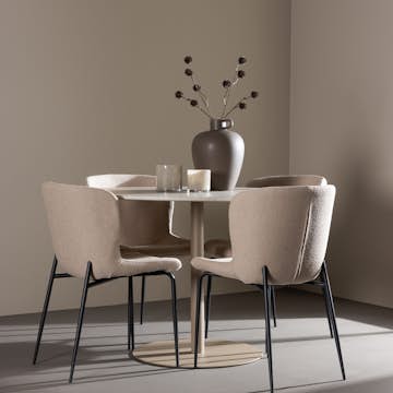 Matgrupp Venture Home Lycke Ø110 med 4 st Modesto Stolar