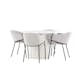 Matgrupp Venture Home Härön Ø110 med 4 st Evelina Stolar