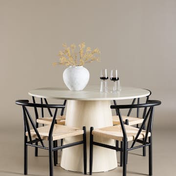 Matgrupp Venture Home Lanzo Ø120 med 4 st Alfons Stolar