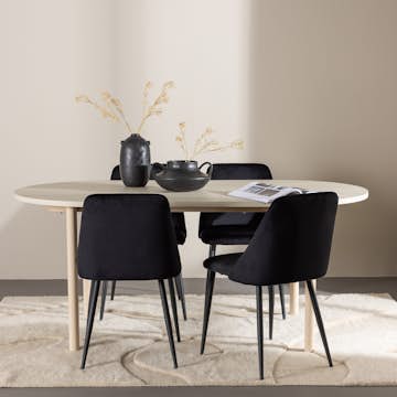 Matgrupp Venture Home Andy 180 med 4 st Night Stolar