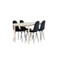 Matgrupp Venture Home Andy 180 med 4 st Polar Stolar Sammet