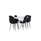Matgrupp Venture Home Silar 180 med 6 st Polar Stolar Sammet