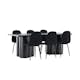 Matgrupp Venture Home Olivia 210 med 6 st Polar Stolar Teddy