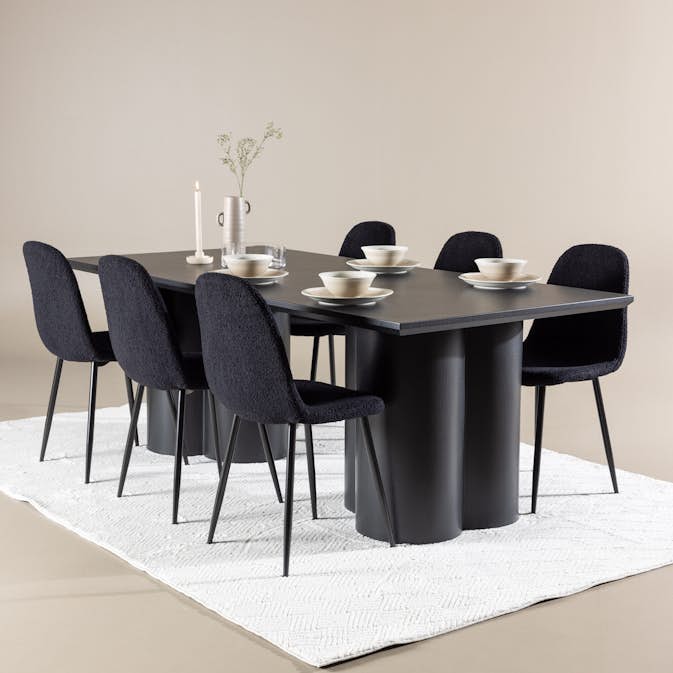 Matgrupp Venture Home Olivia 210 med 6 st Polar Stolar Teddy