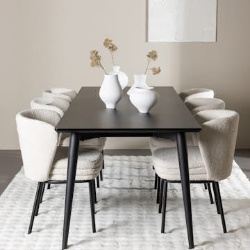 Matgrupp Venture Home Ellis 230 med 6 st Agnes Stolar