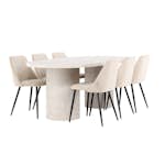 Matgrupp Venture Home Narvik med 6st Night Matstolar