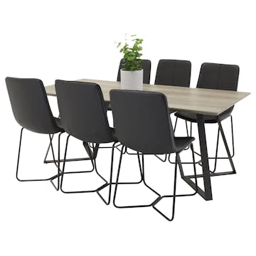 Matgrupp Venture Home Madde med 6 Xtra Stolar