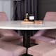 Matgrupp Venture Home Roxanna Vit Bord med 4 Laura Stolar Manchester