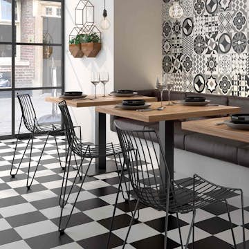 Klinker Tenfors Mugat Vit Matt 22x22 cm