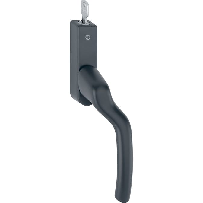 Fönsterhandtag HOPPE Tokyo 0710/U955S 7/8 x 63 Svartlackerat Aluminium