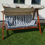 Hammock Eden Wood Mellby 3-sits Hängsoffa Brunlaserad Utomhus