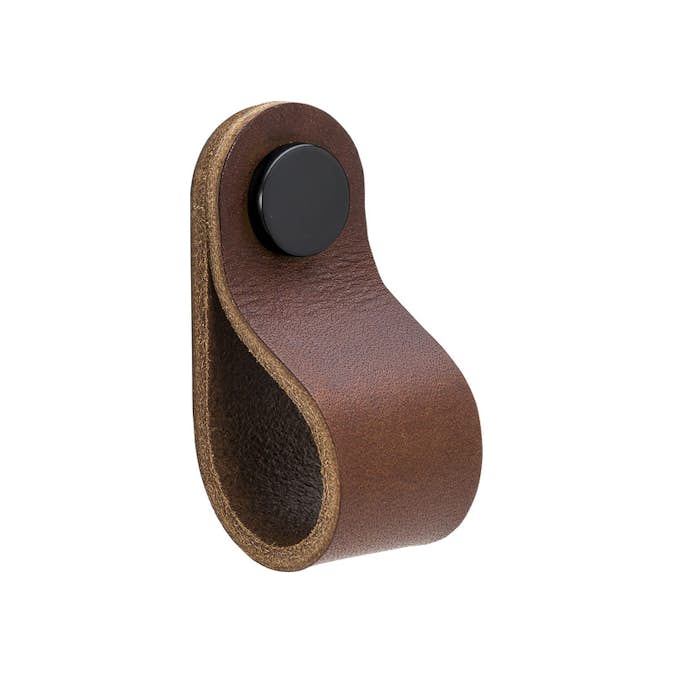 Handtag Beslag Design Loop Round Brun