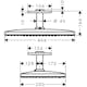 Huvuddusch Hansgrohe Rainmaker Select 460 2-jet för Takmontage