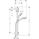 Duschset Hansgrohe MySelect Vario E 110 65 cm