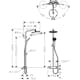 Takduschset Hansgrohe MySelect S240