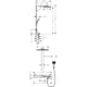 Takduschset Hansgrohe Rainmaker Select 460 3jet Showerpipe 4 funktioner