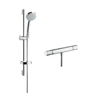 Duschset Hansgrohe Croma 100 Vario Ecosmart 65 cm med Blandare Ecostat Comfort