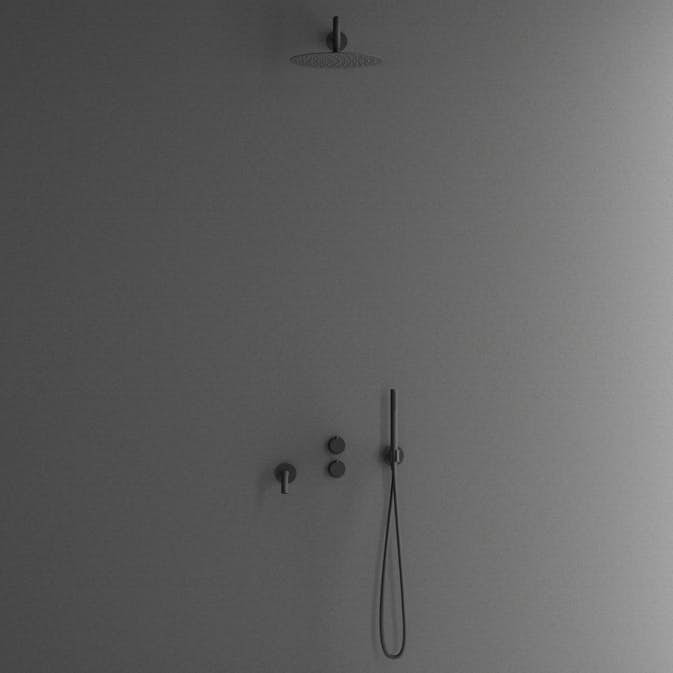 Takduschset Scandtap Steel Harmonized 3X för Inbyggnad