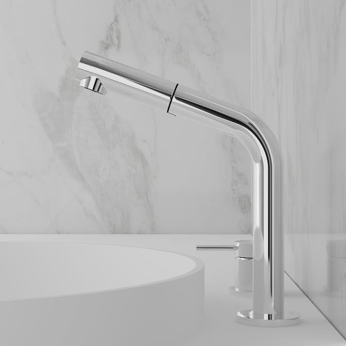 Tvättställsblandare Scandtap Steel Harmonized B2P