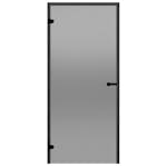 Glasdörr Harvia Black Line Grå 7x19
