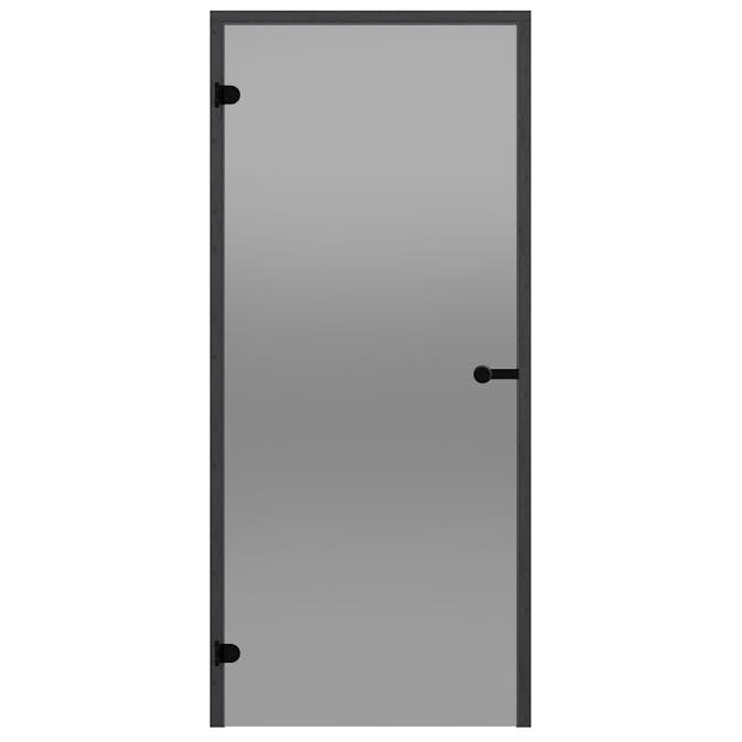 Glasdörr Harvia Black Line Grå 7x19