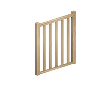 Skyddsräcke Dolle Helsinki Ek 100 cm
