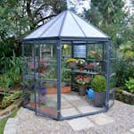 Växthus Canopia by Palram Oasis Hexagonal Aluminiumstomme med UV-Skyddade Polykarbonatpaneler, 6.1 m2